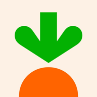 Instacart app icon, a grocery delivery app Hinder can block
